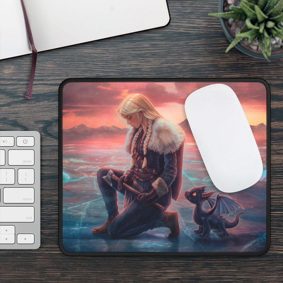 9x7" Mouse Pad — "The Singing Ice" Illustrated by Brian Flores