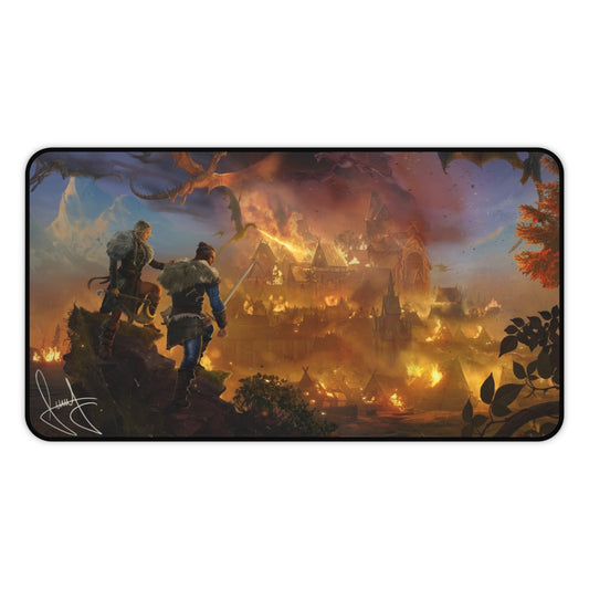 12x22" LIMITED EDITION Desk Mat — "The Battle of Solhall" Digitally Signed by Ertaç Altınöz