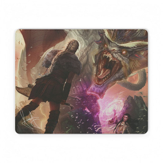 11.1" × 8.7" (Rectangle)  "Vaeritas in the Flesh" | PU Leather Mouse Mat — Digital Signed by Ertaç Altınöz