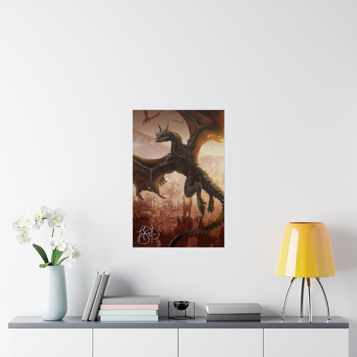 20x30" AUTHOR SIGNED Large Matte Poster — "A Building of Empires" Naked Cover