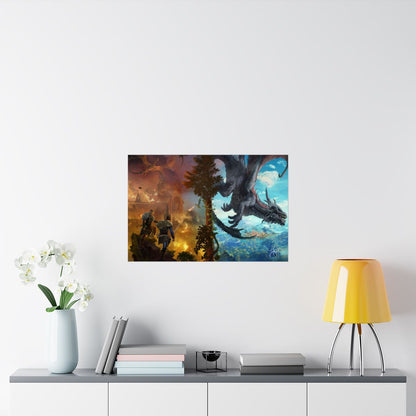 30X20" AUTHOR SIGNED Large Matte Poster — "The Deep North Breaking" Illustrated by Ertaç Altınöz