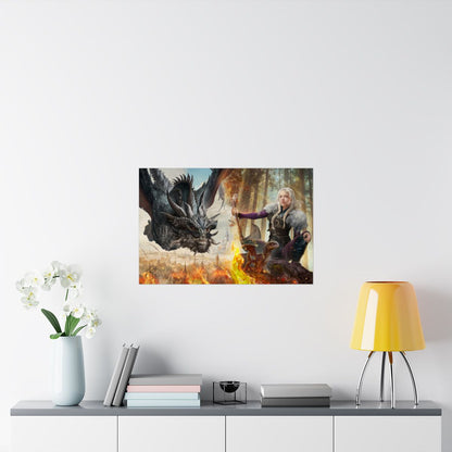 30X20" AUTHOR SIGNED Large Matte Poster — "The Skald Hunter" Illustrated by Ertaç Altınöz