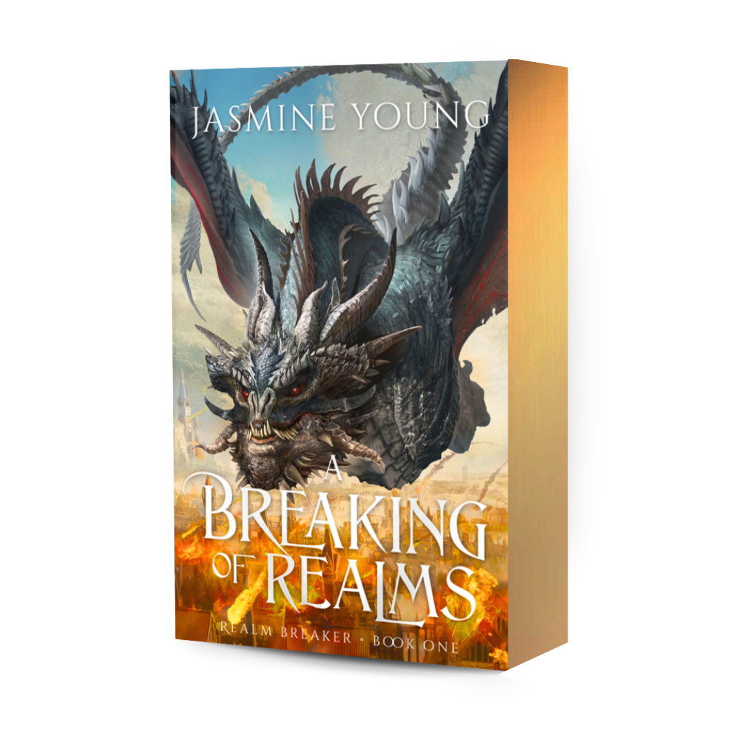 LIMITED A Breaking of Realms: Special Illustrated Paperback — Gold Holographic Edges
