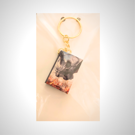 A Breaking of Realms Mini Book Keychain (Gift Ideas)