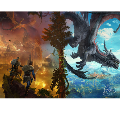 30X20" AUTHOR SIGNED Large Matte Poster — "The Deep North Breaking" Illustrated by Ertaç Altınöz