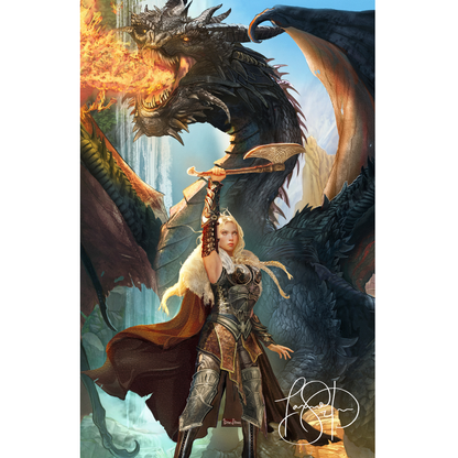 20x30" AUTHOR SIGNED Large Matte Poster — "Champions of Sae'l-Ciri"  Illustrated by Ertaç Altınöz