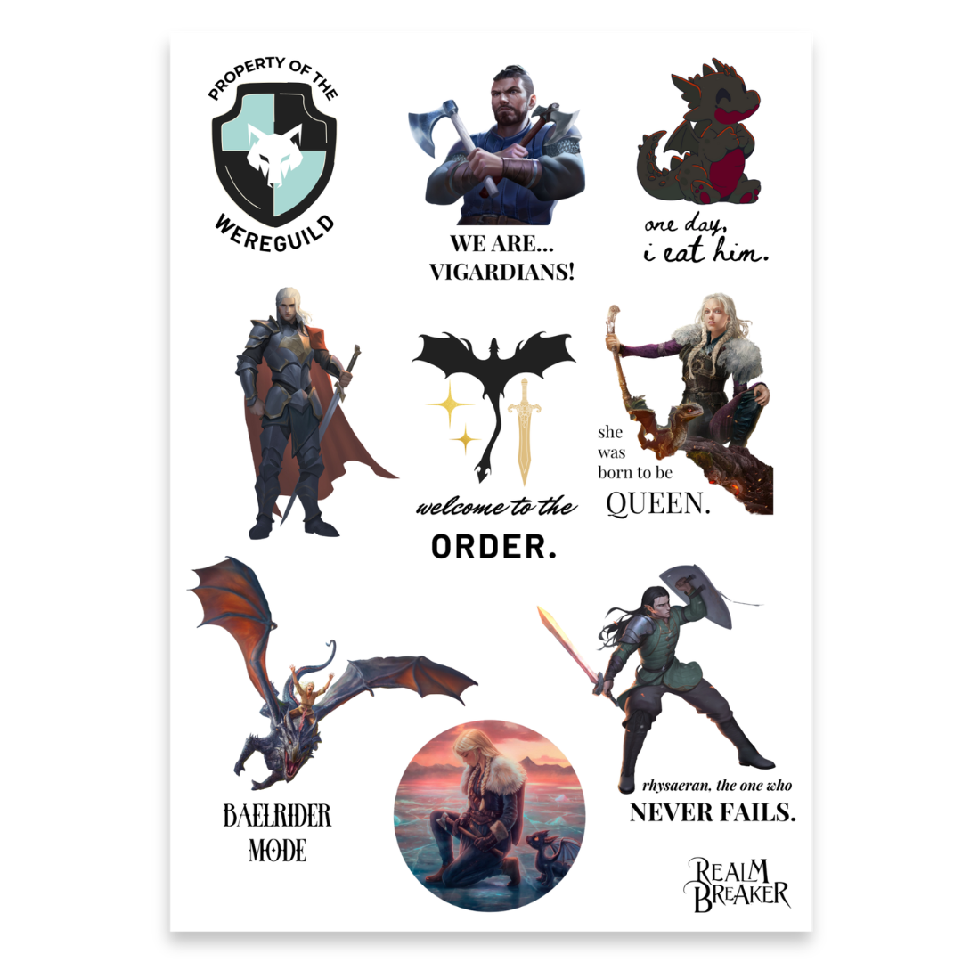 5x7" Realm Breaker™ Limited Edition Sticker Sheet — Starter Pack