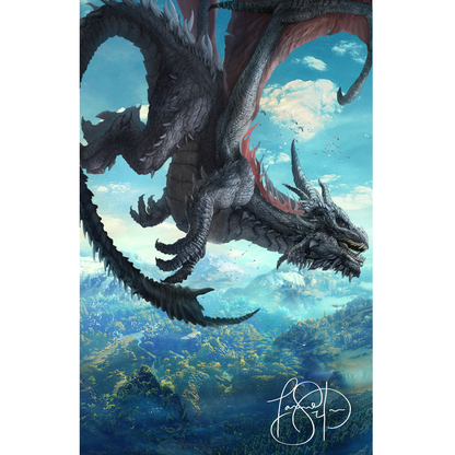 20x30" AUTHOR SIGNED Large Matte Poster — "A Banishing of Kings" Naked Cover