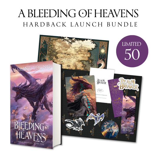 (PREORDER) A Bleeding of Heavens – Signed Hardback Launch Bundle (LIMIT 50)