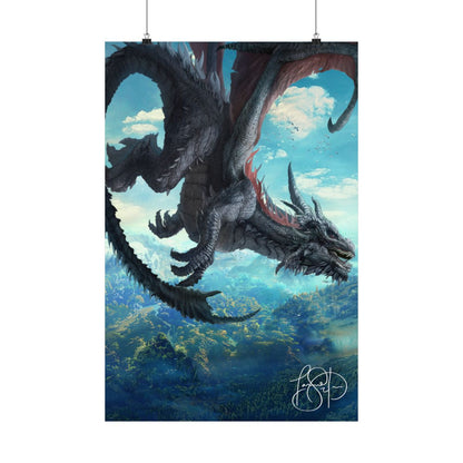 20x30" AUTHOR SIGNED Large Matte Poster — "A Banishing of Kings" Naked Cover