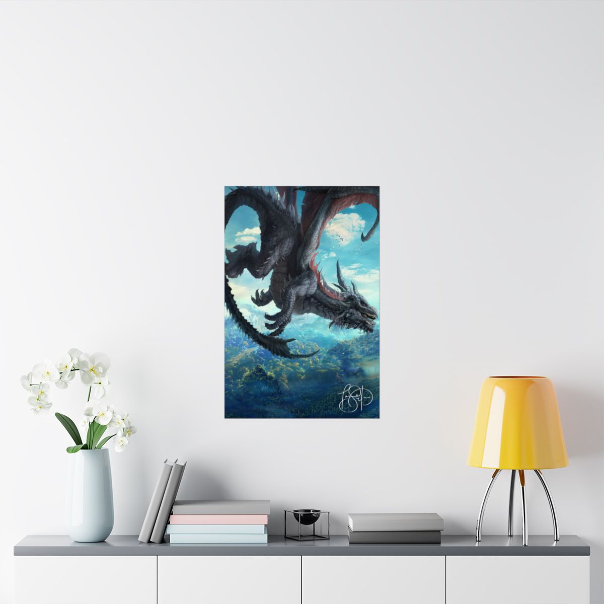 20x30" AUTHOR SIGNED Large Matte Poster — "A Banishing of Kings" Naked Cover